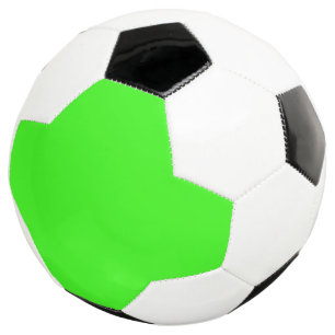 Balle de football personnalisée vert néon