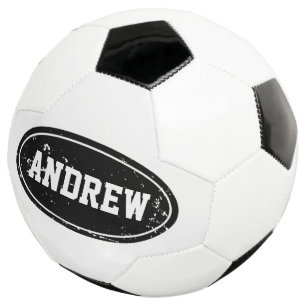 Balle de football personnalisée vintage avec nom p