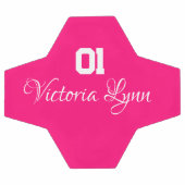 Balle de football rose brillant pour les filles (Plat)