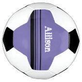 Balle de football violet customisée (Tourné)