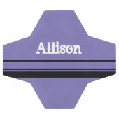 Balle de football violet customisée (Plat)