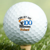 Balle de Golf 100e Anniversaire 100 Ans Cadeau Drô