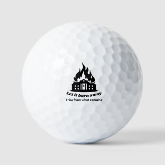 Balle de golf à citation minimaliste audacieuse –