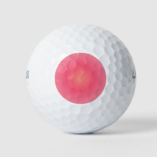 Balle de golf à dégradé rose vif