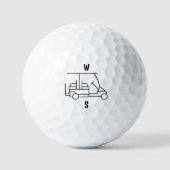 Balle de golf à initiale personnalisée Panier Mini (Recto)