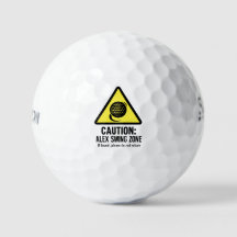 Balle de golf amusante avec conception de zone de