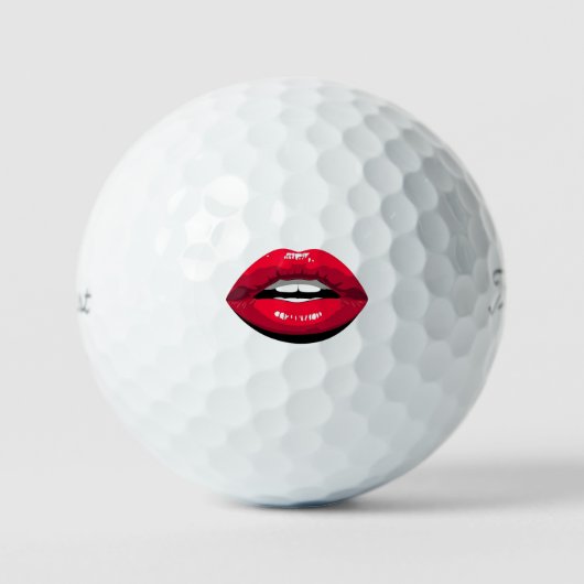 Balle de golf avec lèvres (Recto)