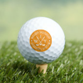 Balle de golf avec monogramme pour golfeurs élégan (T-shirt Insitu)