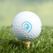 Balle de golf avec torse bleu clair (T-shirt Insitu)