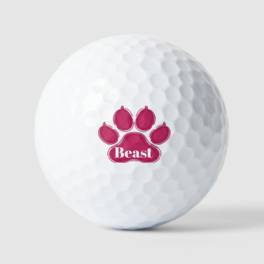 Balle de golf "Bête" (Recto)