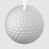 Balle de golf blanche texturée avec nom et numéro  (dos)