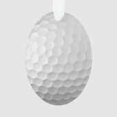 Balle de golf blanche texturée avec nom et numéro (dos)