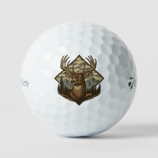 Balle de golf camouflage Buck Wilderness (Recto)