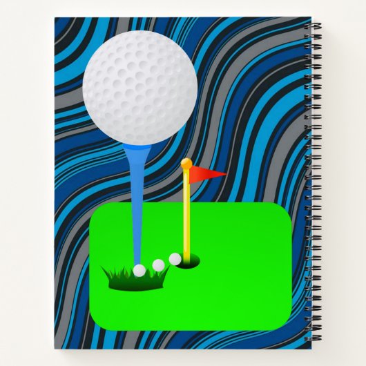 Balle de golf Carnet spirale (Dos)