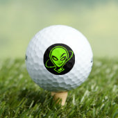 Balle de golf Chance Alien Vert (T-shirt Insitu)