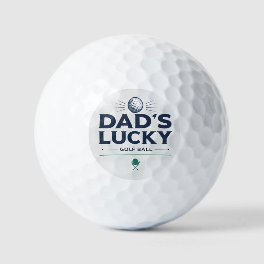 Balle de golf chanceuse de papa - Art de golf mode (Recto)