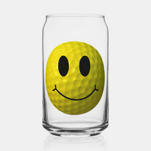 Balle de golf classique à visage jaune