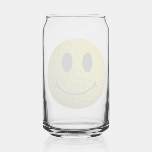 Balle de golf classique à visage jaune (Verso)