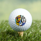 Balle de golf d'art abstrait (T-shirt Insitu)