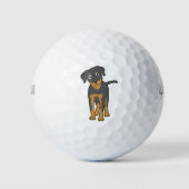 balle de golf de chien de rottweil mignon (Devant)
