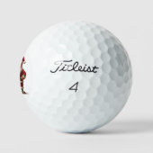 Balle de golf de père Noël Swingin (Logo)
