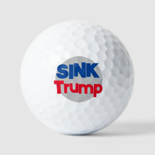 balle de golf de Sink Trump