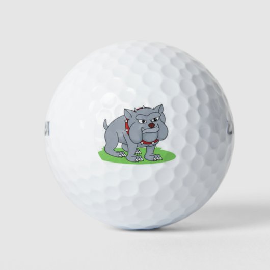 balle de golf de taureau gris mignon (Devant)