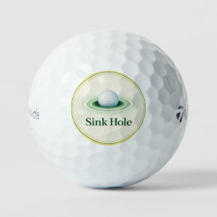 Balle de Golf Dessin de Trou d'Eau Cadeau d'En