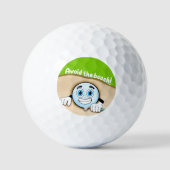 Balle de Golf Drôle dans le Bac à Sable Évitez la (Recto)
