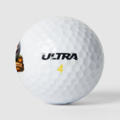 balle de golf drôle d'Halloween (Logo)