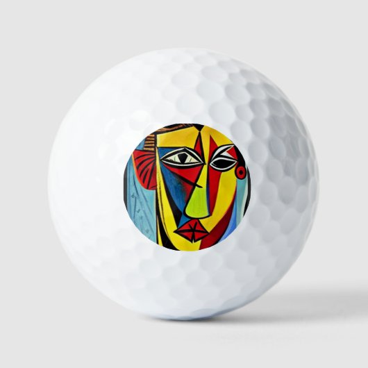 Balle de golf en art abstrait (Recto)