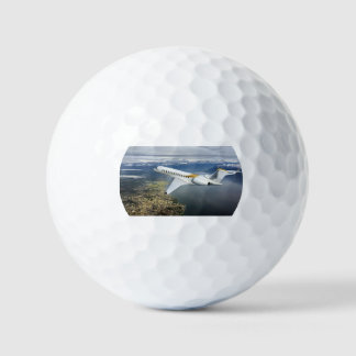 Balle de Golf en Or Luxe – Jet Privé du Milliardai
