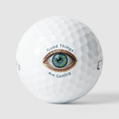 Balle de golf Evil Eye - De bonnes choses à venir (Recto)
