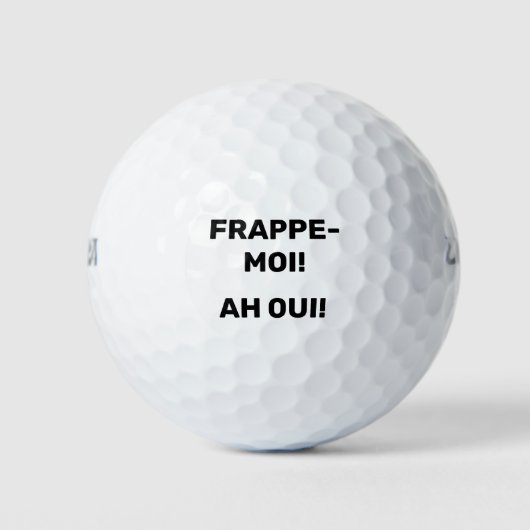 Balle de golf frappe-moi (Devant)