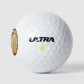Balle de golf géométrique Abstraite (Logo)