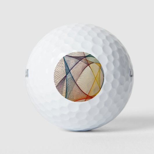 Balle de golf géométrique Abstraite (Devant)