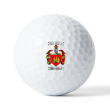 Balle de golf Gonzalez Nom de famille et blason