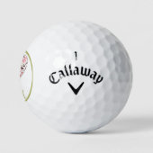 BALLE DE GOLF INITIALE PERSONNALISÉE AU COEUR SCAN (Logo)