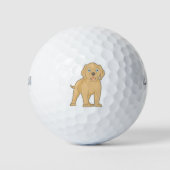 balle de golf jaune labrador (Devant)