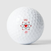Balle de golf Love's Atomic Bond (Recto)