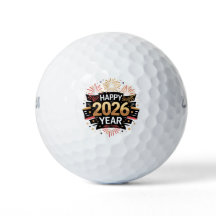 Balle de Golf Nouvel An 2026