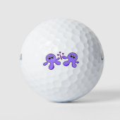 Balle de golf Octopus violet (Devant)