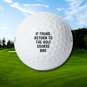 Balle de golf perdue avec monogramme personnalisé