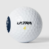 Balle de golf perdue citation monogramme personnal (Logo)