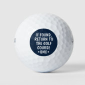 Balle de golf perdue citation monogramme personnal (Devant)