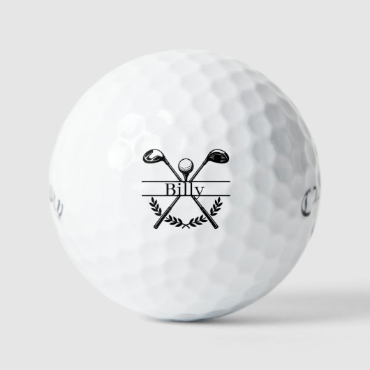 Balle de golf personnalisée avec nom (Recto)