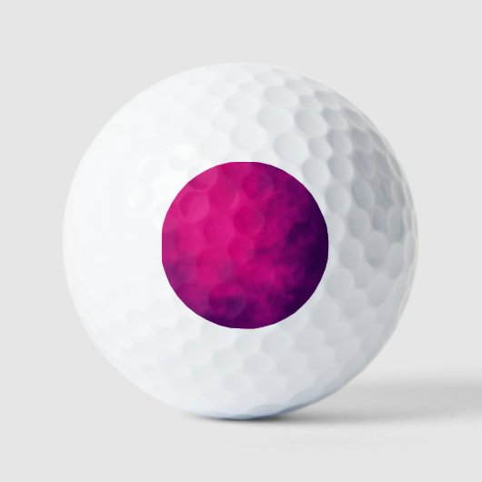 Balle de golf personnalisée Neon Rose (Recto)