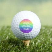 Balle de golf personnalisée Rainbow (T-shirt Insitu)