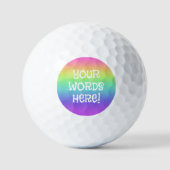Balle de golf personnalisée Rainbow (Recto)