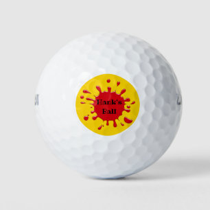 Balle de Golf Personnalisée Splat Drôle
